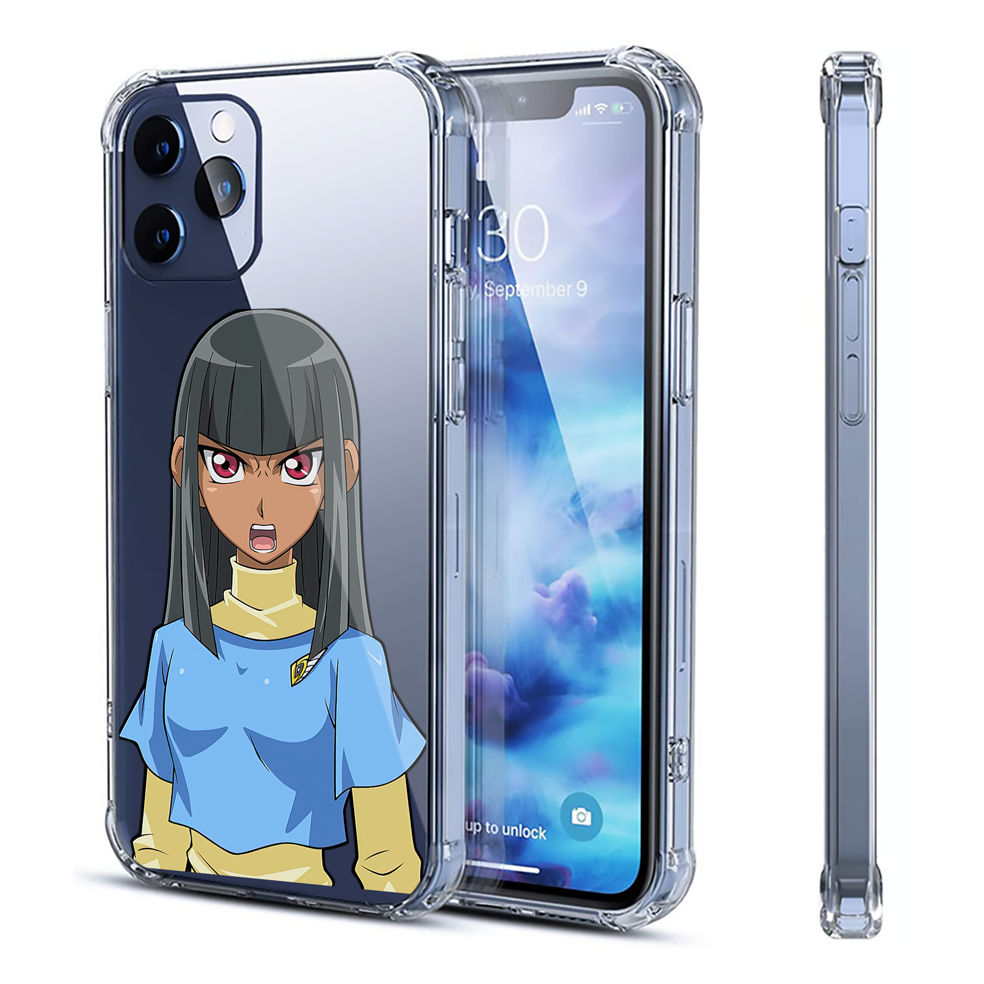 （画像用） 遊☆戯☆王 Yu-Gi-Oh! 【iPhone 12シリーズ対応】透明スマホケース（クリアソフトケース）